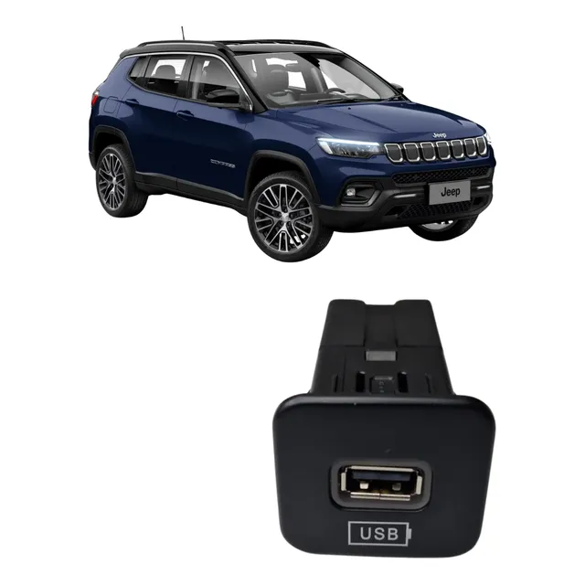 Tomada Usb Console Traseiro Jeep Compass 2016-021 7357792400