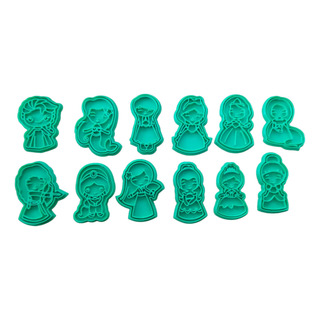 Cortadores De Galletas De Princesas 1pzs 15 Cm Cortadores De Galletas De Princesas 1pzs 15 Cm