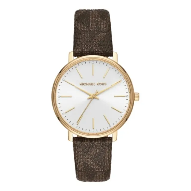 Reloj Michael Kors Mk2857 Mujer Beige Cuero Hebilla
