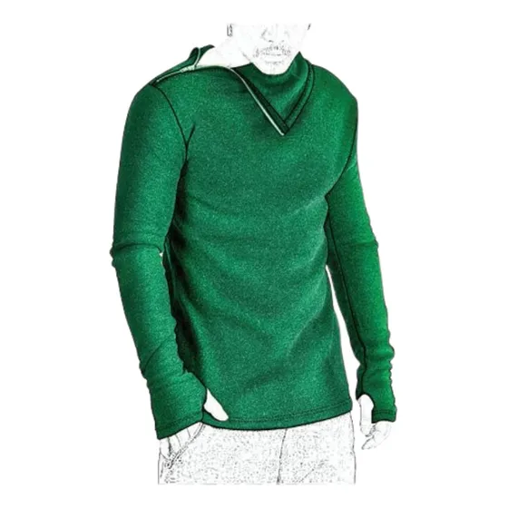Molde, Patrón Sudadera Polar Cuello Tortuga Hombre