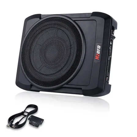 Subwoofer Amplificado 10 Pulgadas 800w 4 Ohmios 4 Bobinas Para Carros, Pickups Y Suv, Incluye Control Remoto, Cables Y Accesorios De Instalación Hzero H103