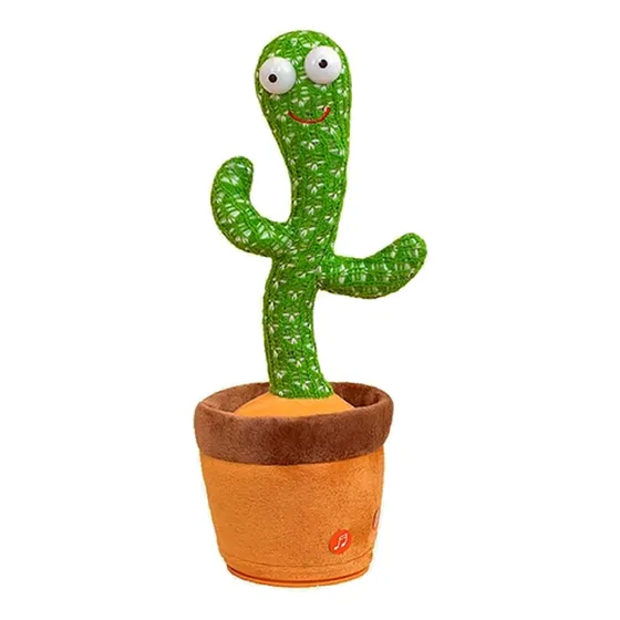 Cactus Bailarín Baila Canta Habla Luces Juguete Peluche Usb