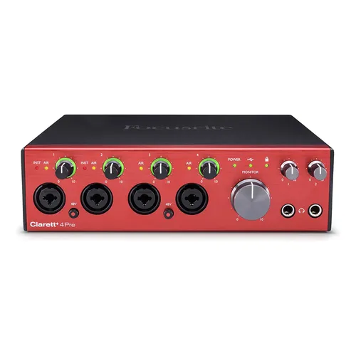 Interface De Áudio Usb Focusrite Clarett 2pre | Parcelamento sem juros