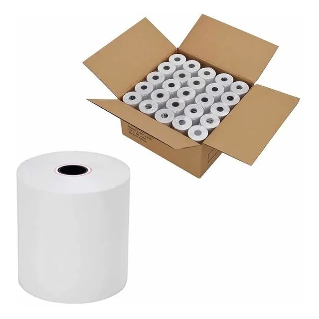 Caja 50 Rollos Papel Térmico 80mm X 60m