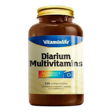 Multivitamínico Diarium 1000mg 120 Cápsulas Vitaminlife Sem Sabor