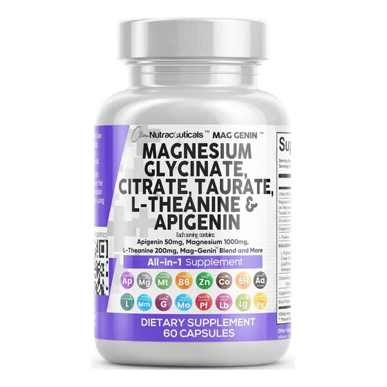 Complejo De Glicinato De Magnesio 1000mg Con L-teanina 20...
