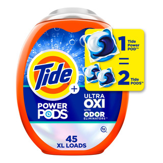 Detergente Para Roupa Tide Ultra Oxi Power Pods, 45 Pacotes Detergente Para Roupa Tide Ultra Oxi Power Pods, 45 Pacotes