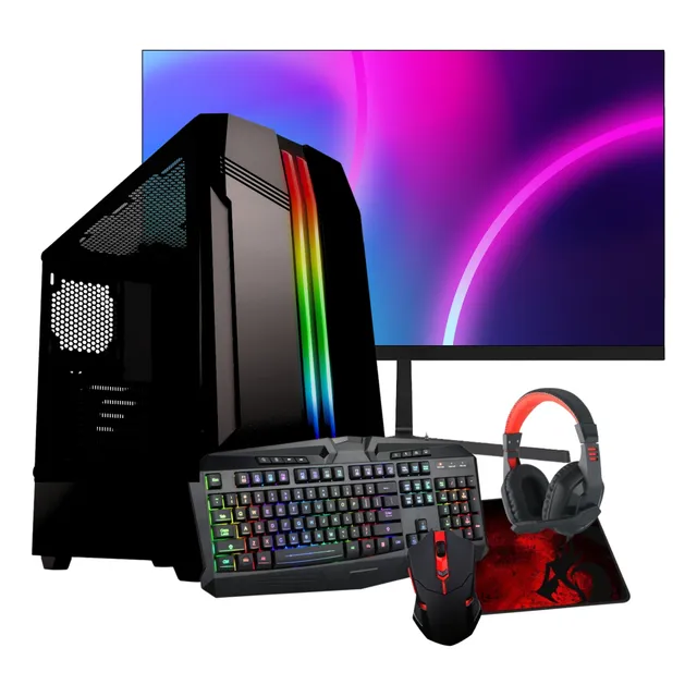 Pc Gamer Completa Nueva Amd 3200g Vega 8 + Monitor + Combo