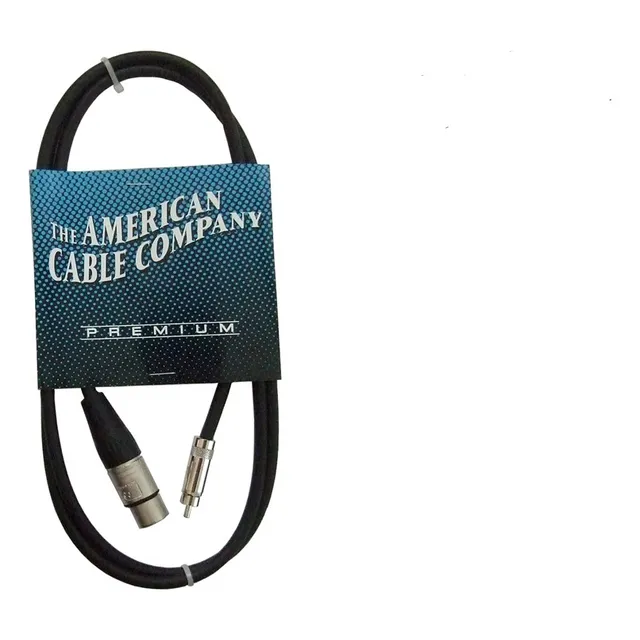Cable Xlrh American Cable 1.8m Negro - Modelo Xlrh-rc-06