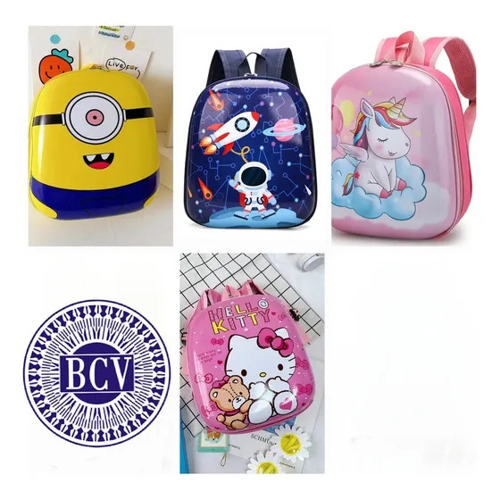 Morral Bolso Para Niño Niñas Escolar  10 Piezas 