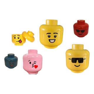 15 Dulceros Forma Cabeza De Lego Varios Diseños 15 Dulceros Forma Cabeza De Lego Varios Diseños