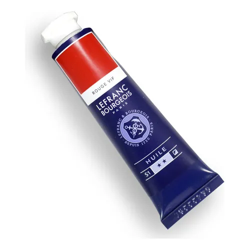 Pintura al óleo fina de Lefranc & Bourgeois, 40 ml, color rojo brillante 396