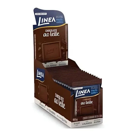 Linea Mini Chocolate Ao Leite Zero Açúcar Display 15 X 13g
