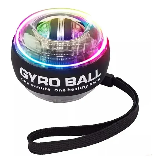 Ejercitador Brazo Giroscopio Luces Led Fortalecedor Mano Gym