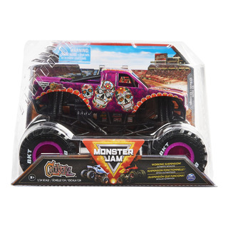 Monster Jam Calavera Diecast Metal Body 1:24 Camion Morado Monster Jam Calavera Diecast Metal Body 1:24 Camion Morado