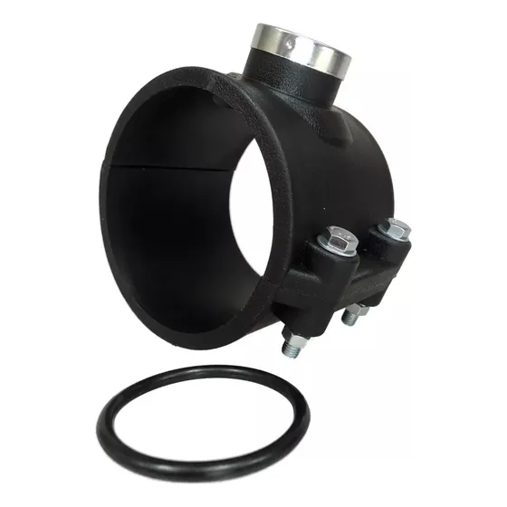 Montura Para Caño 4 Bulones Tubería Pvc 110 Mm X1/12'' Riego
