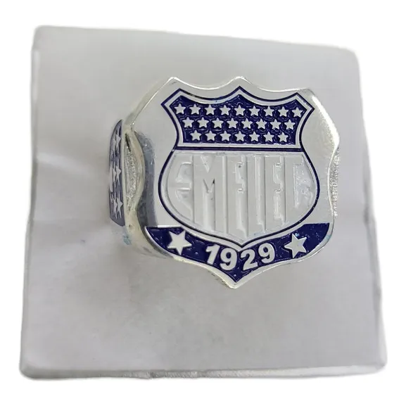 Anillo Plata Emelec Estructura Gruesa Todas Las Tallas