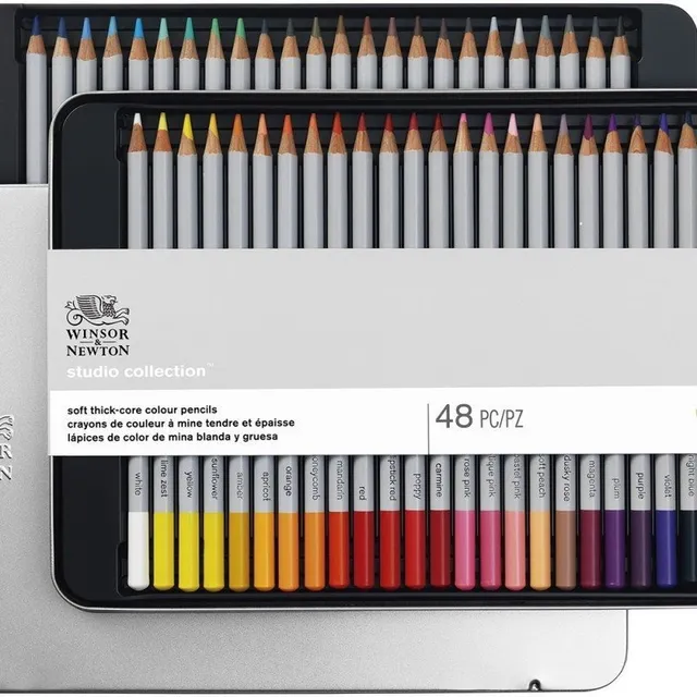 Lapices Winsor & Newton En Lata X 48 Colores Microcentro
