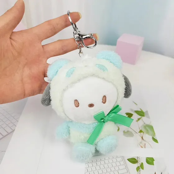 Llavero Felpa Pochacco Con Pijama Sanrio