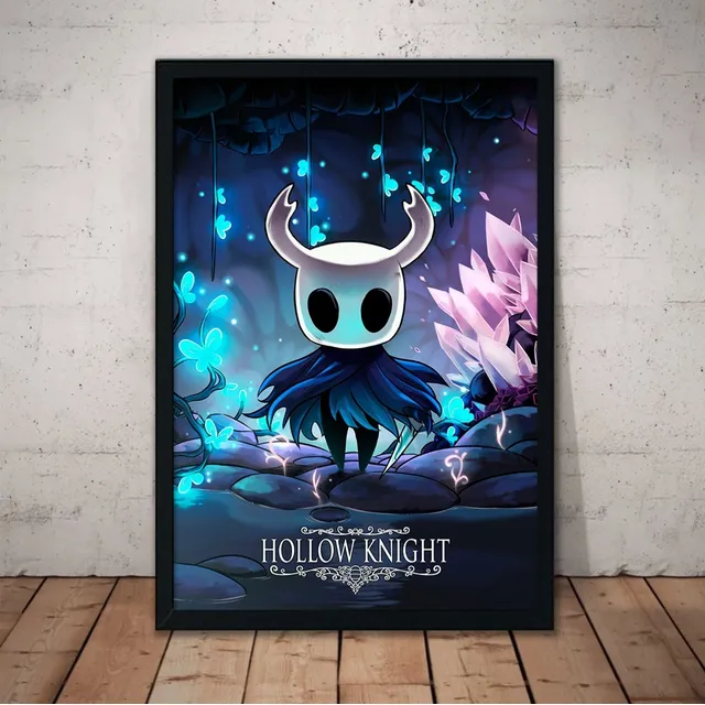 Cuadro Hollow Knight Marco Madera Vidrio 51x36cm Caballero