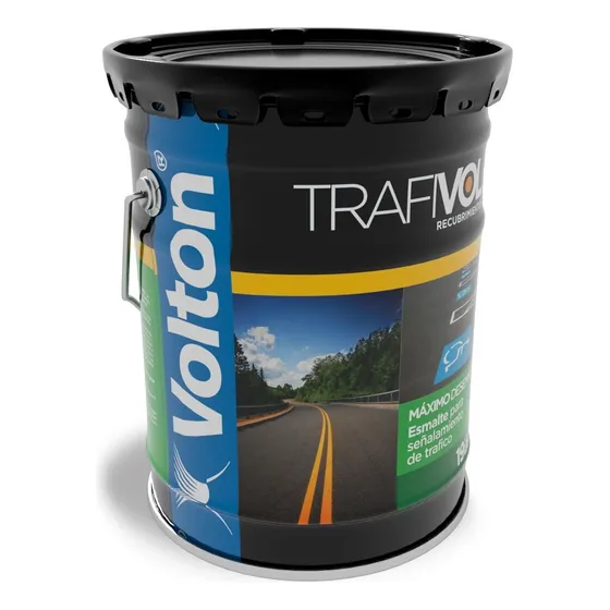 Pintura P/trafico Base Solvente Color Amarillo Volton Cub19l
