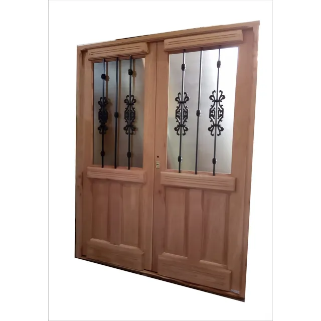 Puerta Estilo Antiguo Madera Kiri Maciza