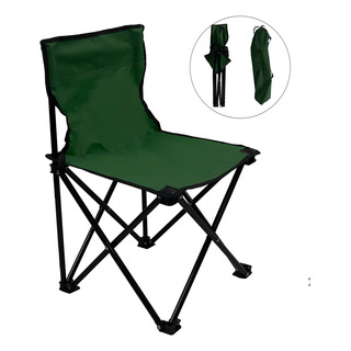 Silla Plegable Portátil Playa Camping Color Verde 60x45cm Silla Plegable Portátil Playa Camping Color Verde 60x45cm