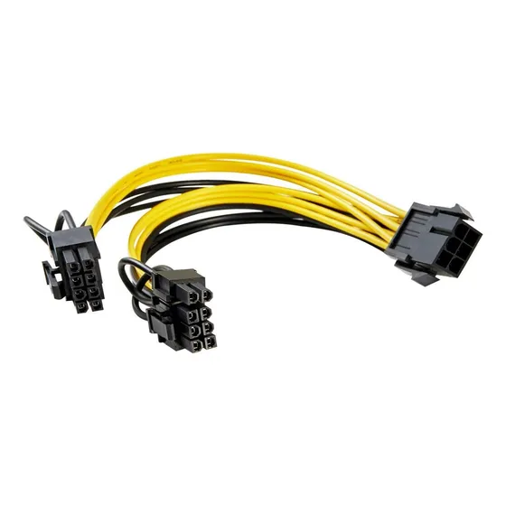 Adaptador Pcie De 6 Pines A Gpu Dual 6+2 Pines, Psu