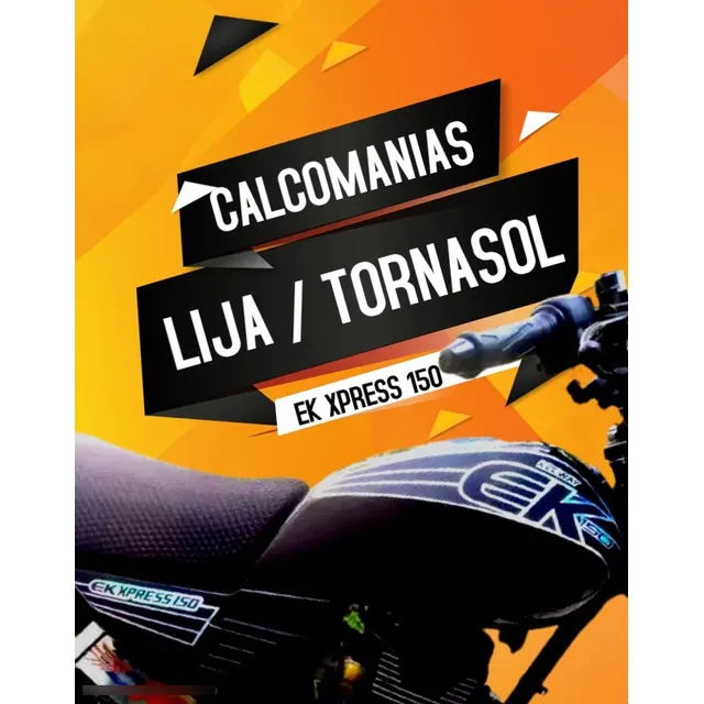 Calcomanias Ek Xpress 150 Lija / Tornasol