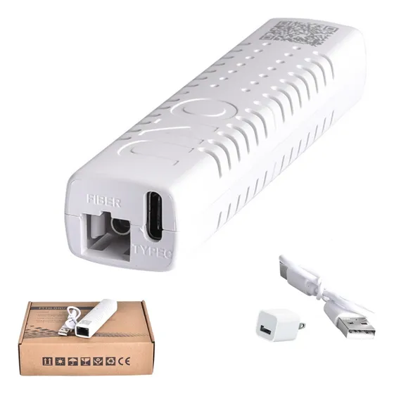 Gpon Mini Onu Fibra Óptica Chipset Zte 1ge + Cargador Usb