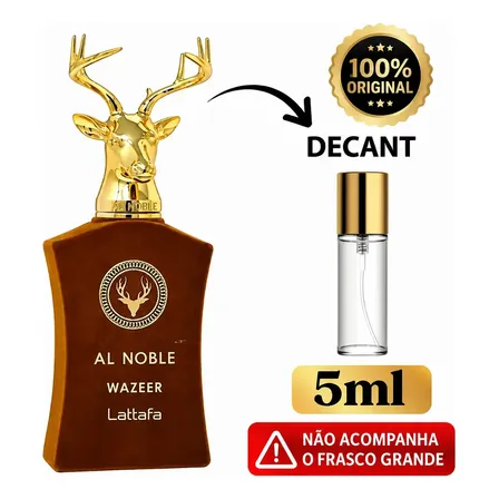 Perfume Arabe Masculino Al Noble Wazeer Lattafa 5ml