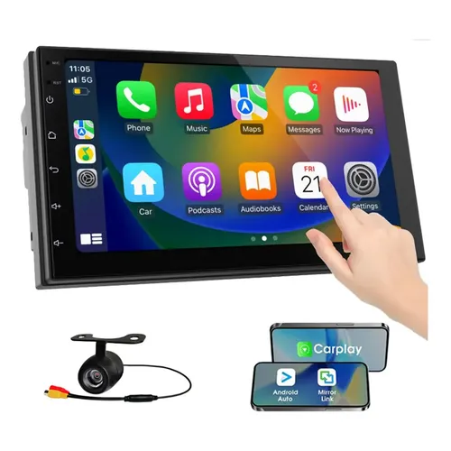 Multimídia 7 Android Carplay Rs-718br Pro Line Roadstar Gps Cor
