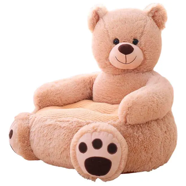 Sillón Puff Peluche Asiento Niños Animales Infantil - El Rey