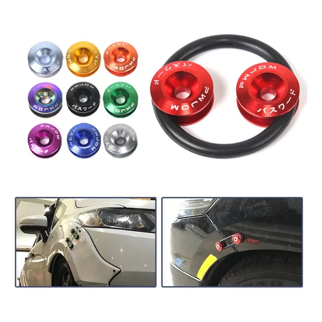 Ganchos Sujeta Puntas Paragolpes Tuning Goma