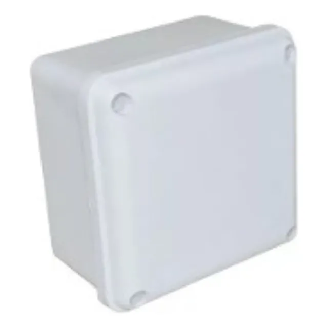 Caja De Paso 10x10 Pvc Cerrada Color Blanco X50 Unidades