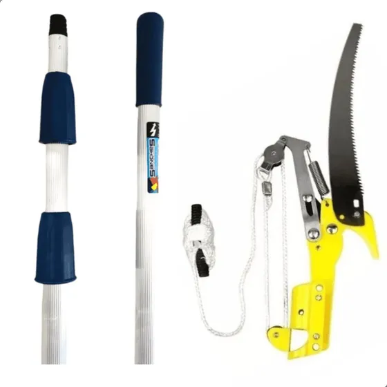 Serrote Podador Serra E Poda Galhos E Cabo Extensor 4,5mt