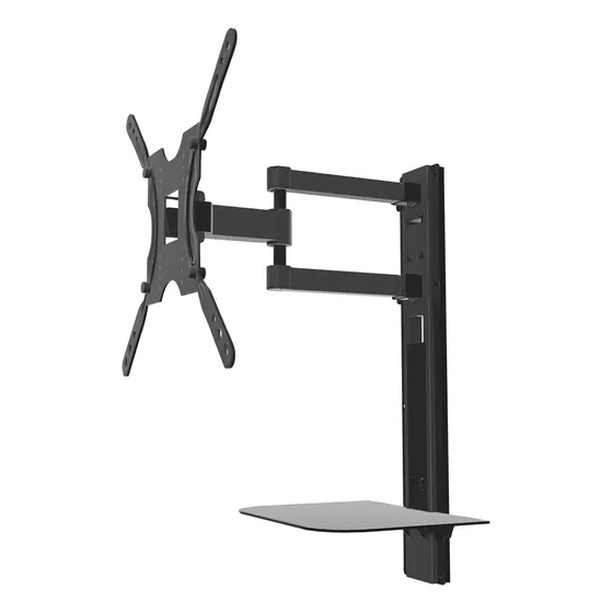 Soporte Columna Tv 32 55 Extensible Intelaid C/estante Templ