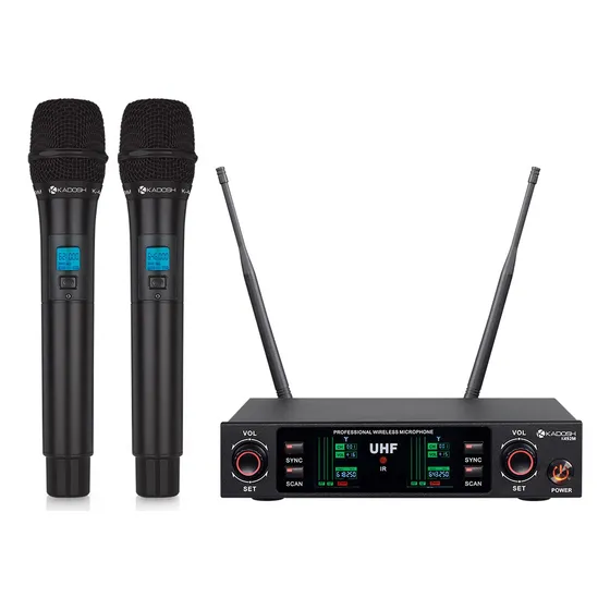 Microfones Sem Fios Kadosh Profissional K-492m Dinâmico Uhf