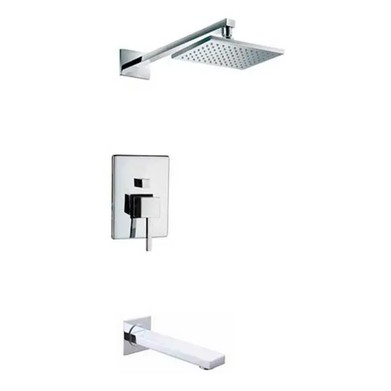 Griferia De Ducha De Empotrar Monocomando Cromo Aqualia Pale