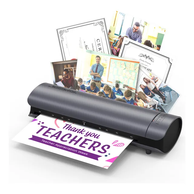 Laminadora Qfun Enmicadora A3 en Frío y Térmica Laminadora Con Calentamiento en 60 S Con Cortador Laminadora Personal 6 en 1 Para Hogar Oficina y Escuela