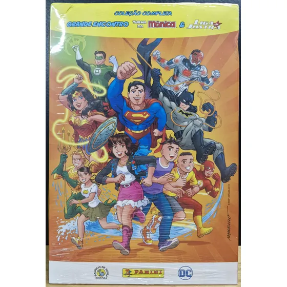 Coleção Completa Grande Encontro Turma Da Mônica E Liga Da Justiça Lacrado