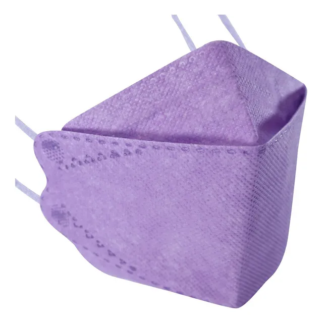 Cubrebocas Kf94 Infantil Mascarillas De Colores 15 Pzs Color Lila