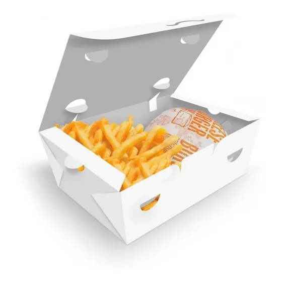 Embalagem Delivery Combo P Hambúrguer, Fritas, Salgados 100u