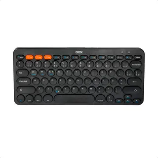 Teclado Sem Fio Bluetooth Oex Tc510 RetrĂŽ Plus Preto Teclado Sem Fio Bluetooth Oex Tc510 RetrĂŽ Plus Preto