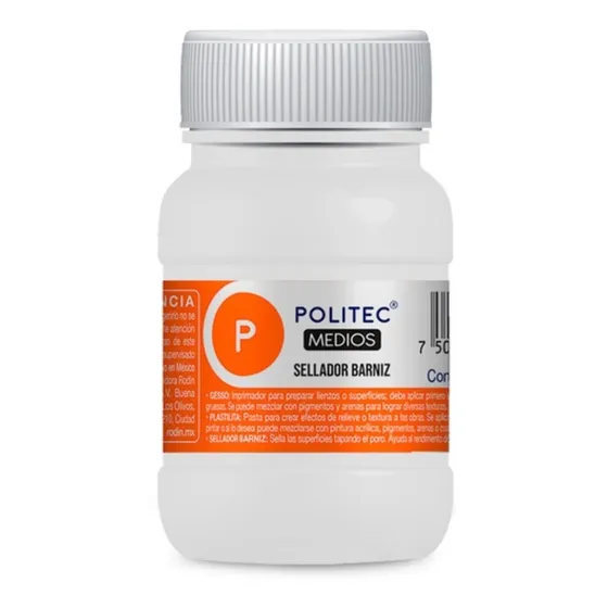 Sellador Barniz Politec 100ml Primer Acrílico Pintura Arte