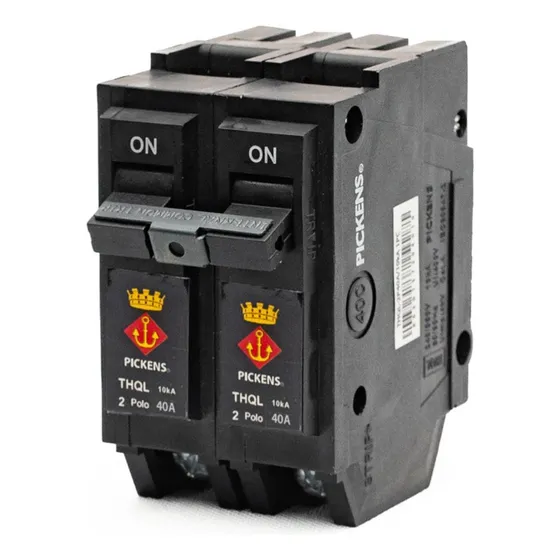 Interruptor Breaker Para Empotrar 2p Pickens 40a