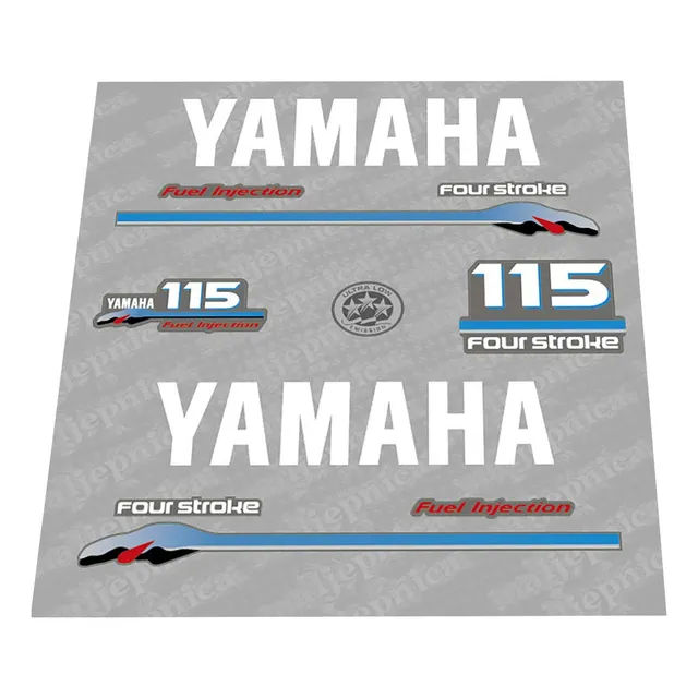 Set De Calcomanías (pegatinas) Yamaha 115 Four Stroke