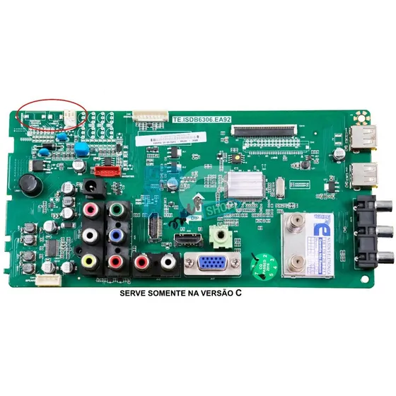 Placa Principal Para Tv Philco Ph24d21d V.c - Versão C
