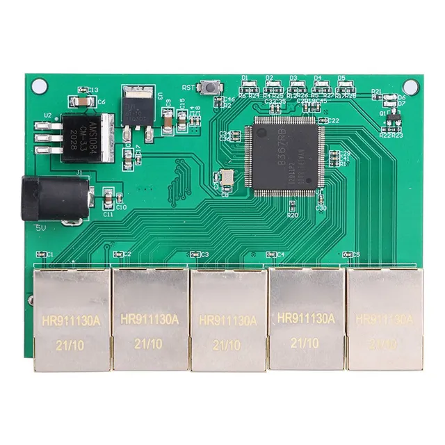 Módulo De 5 Puertos 1000m 100m Active Gigabit Ethernet Basad