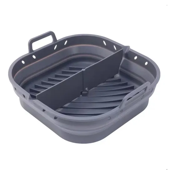 Canasta Silicona Air Fryer Freidora Aire + Divisor Bpa Free